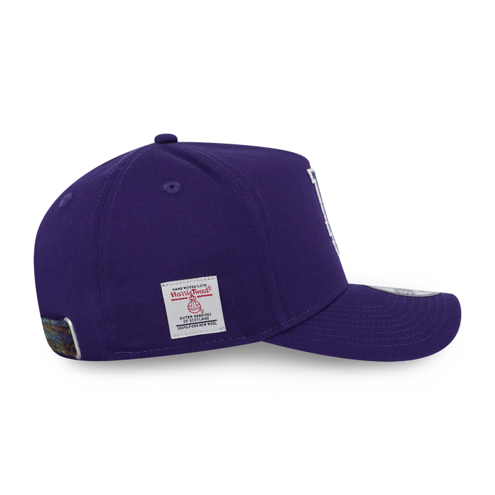 New Era หมวกรุ่น Los Angeles Dodgers Harris Tweed Purple 9FORTY Adjustable Fit Cap