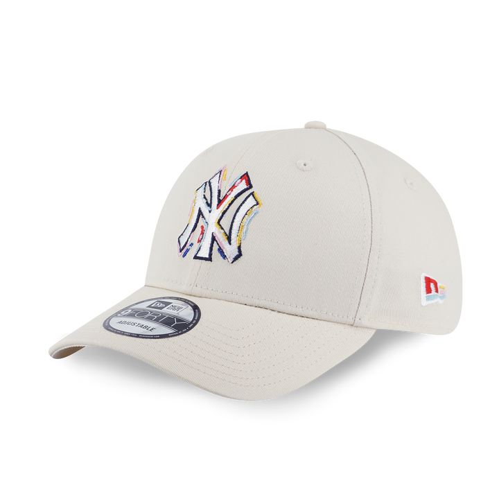 New Era หมวกรุ่น New York Yankees Tint Brush Light Cream 9FORTY Cap