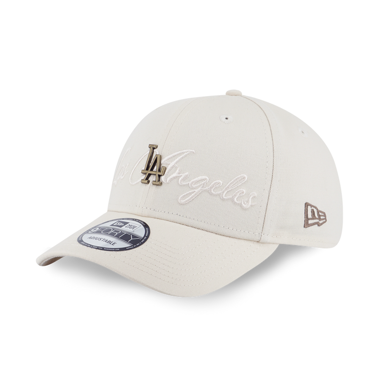 New Era หมวกรุ่น Los Angeles Dodgers MLB Metal Crest Light Cream 9FORTY Cap