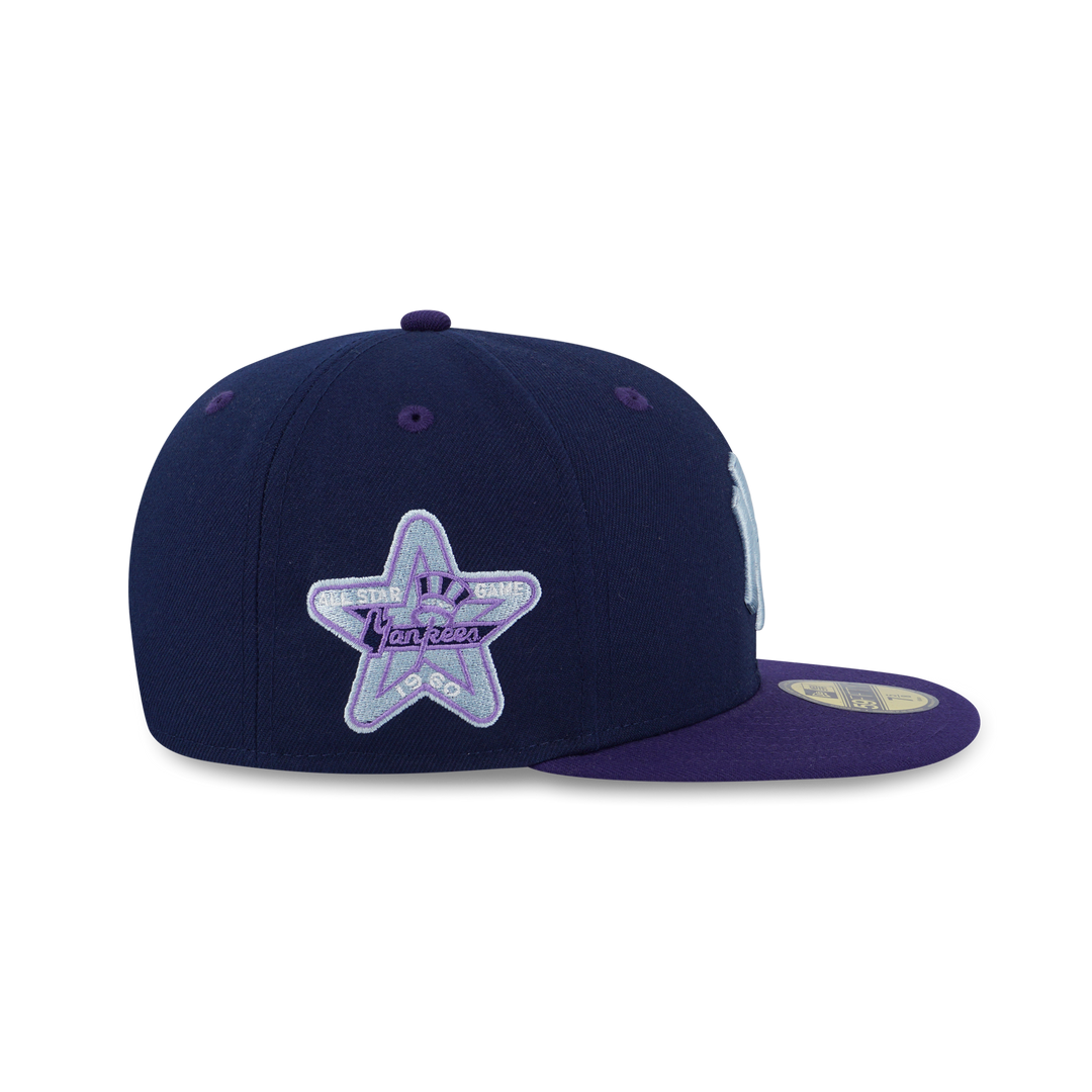 New Era หมวกรุ่น 59FIFTY Pack - Stellar Shadows New York Yankees Cooperstown Oceanside Blue 59FIFTY Cap