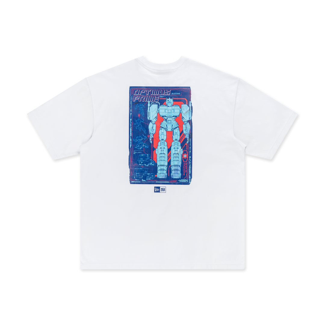 New Era เสื้อยืดแขนสั้นรุ่น New Era x Transformers One Optimus Prime White Oversize Tee