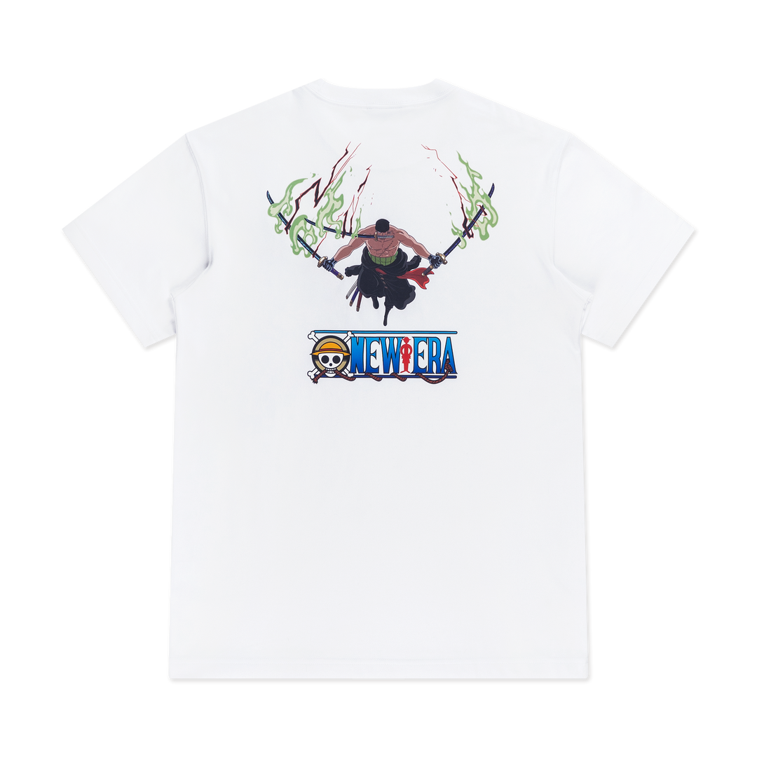 New Era เสื้อยืดแขนสั้นรุ่น New Era x One Piece Gear 5 Zoro White Short Sleeve Tee