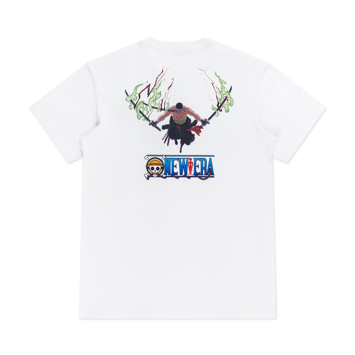 New Era เสื้อยืดแขนสั้นรุ่น New Era x One Piece Gear 5 Zoro White Short Sleeve Tee