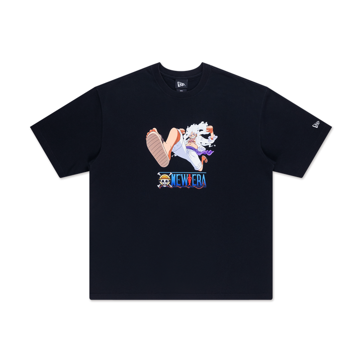 New Era เสื้อยืดแขนสั้นรุ่น New Era x One Piece Gear 5 Luffy Black Oversized Short Sleeve Tee