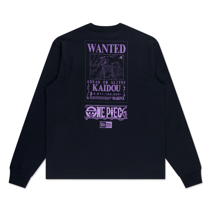 New Era เสื้อยืดแขนยาวรุ่น New Era x One Piece Gear 5 Kaido Black Long Sleeve Tee