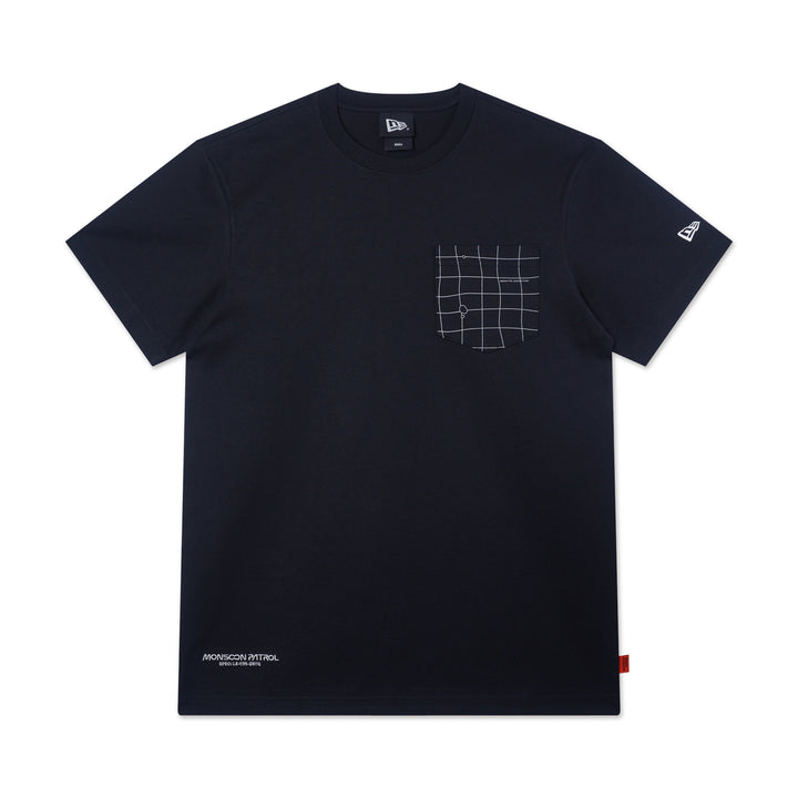 New Era เสื้อยืดแขนสั้นรุ่น New Era X Monsoon Patrol Monsoon Patrol Black Short Sleeve Tee