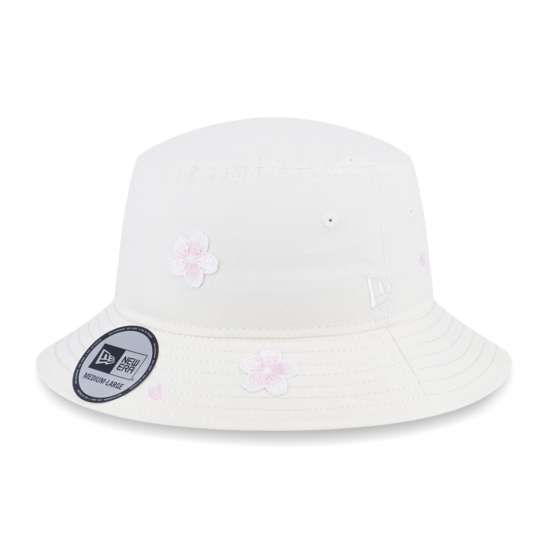 New Era หมวกรุ่น New Era Floral Chrome White Bucket 01