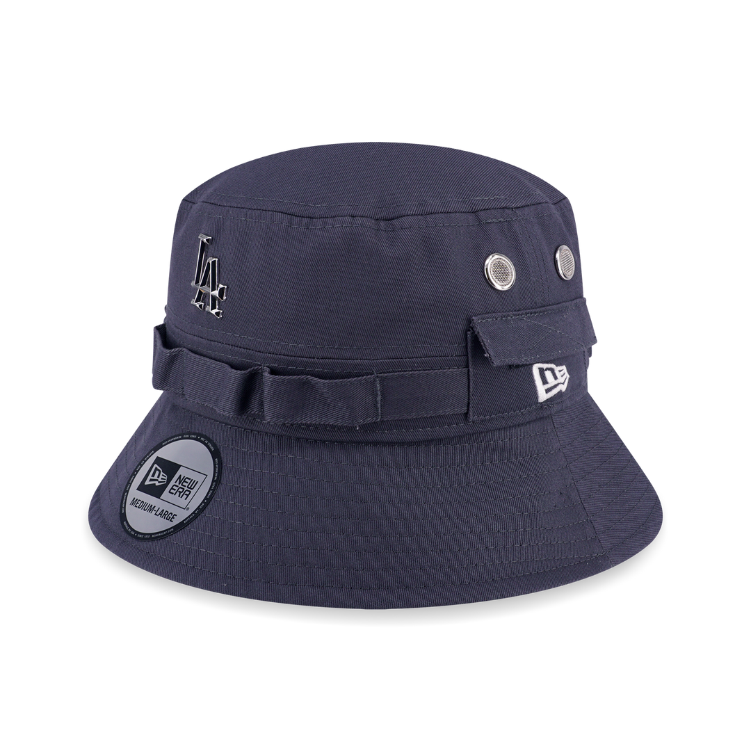 New Era หมวกรุ่น Los Angeles Dodgers MLB Metal Badge Graphite Adventure Cap