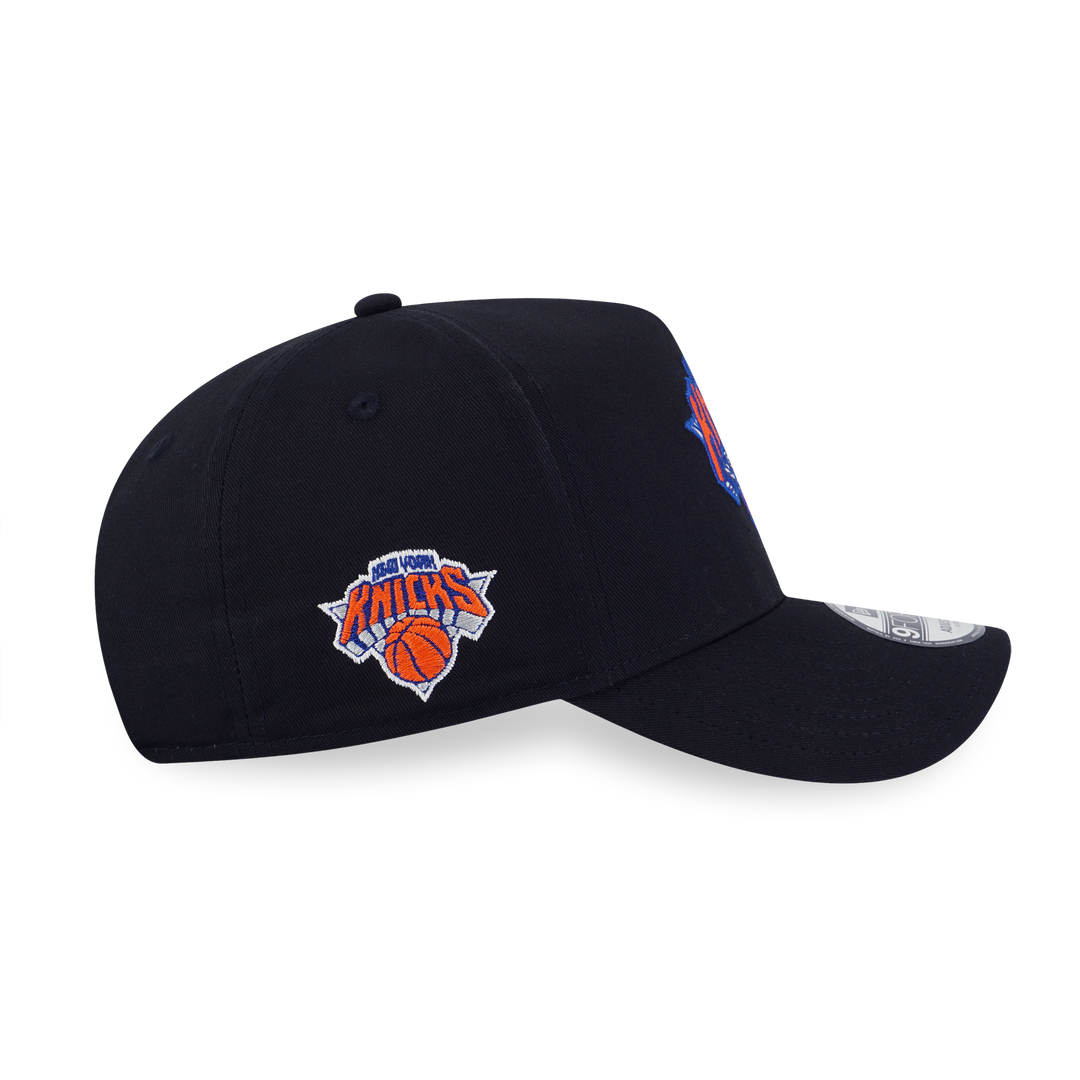 New Era หมวกรุ่น New York Knicks NBA Doodles Black 9FORTY A-Frame Strapback Cap