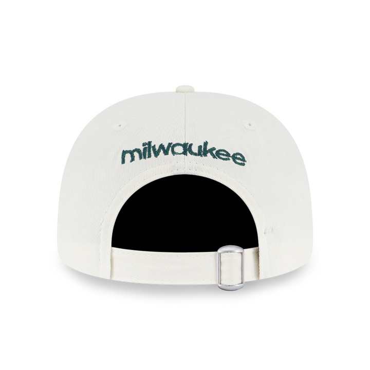 New Era หมวกรุ่น Milwaukee Bucks NBA Doodles Chrome White 9FORTY A-Frame Strapback Cap