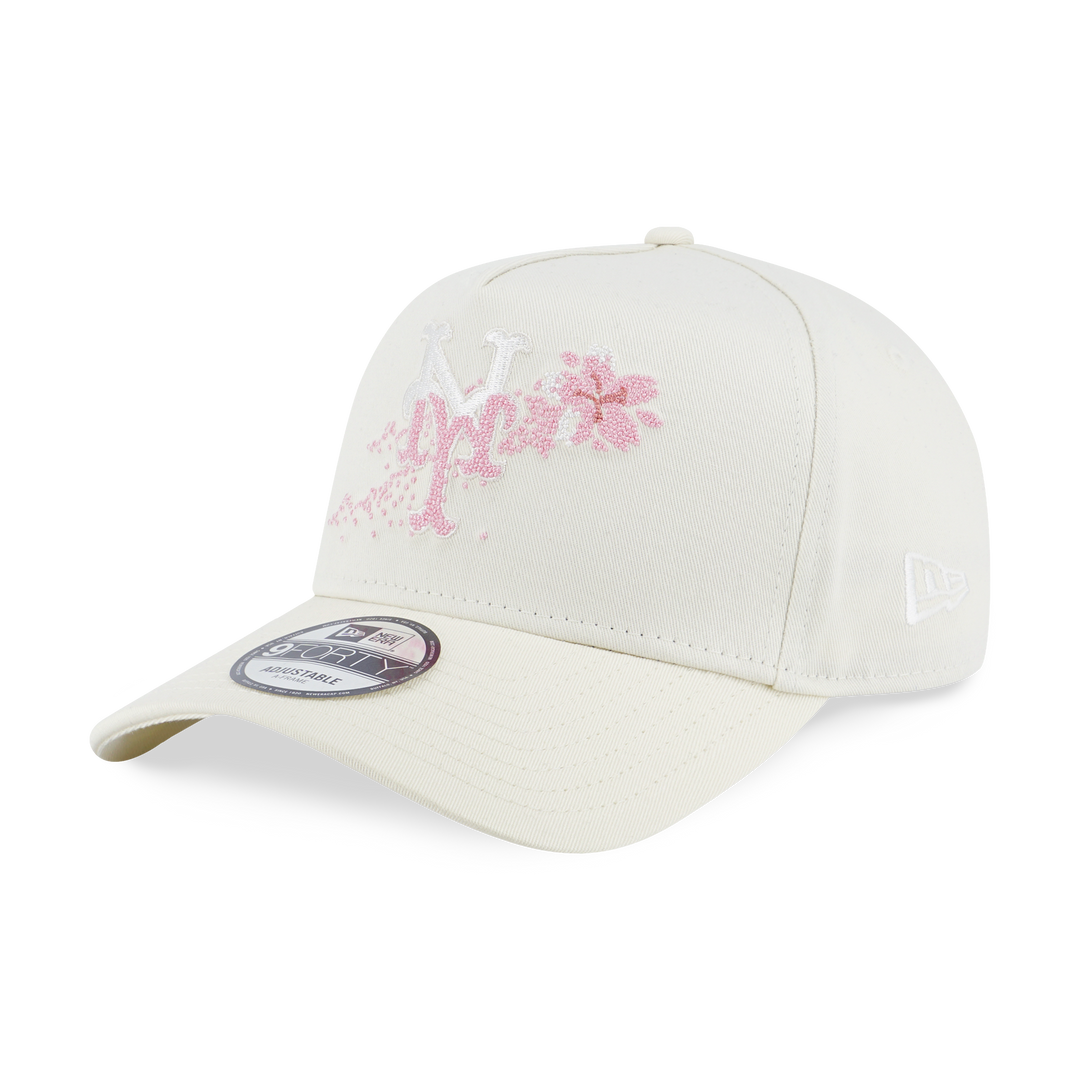 New Era หมวกรุ่น New York Mets Floral Chrome White 9Forty A-Frame Cap