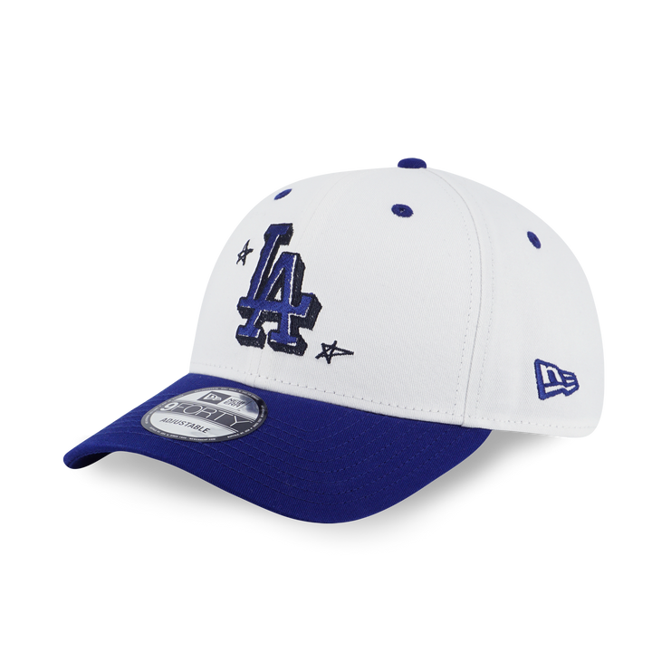 New Era หมวกรุ่น Los Angeles Dodgers MLB Doodles 2-Tone Dark Royal Visor White 9FORTY Cap