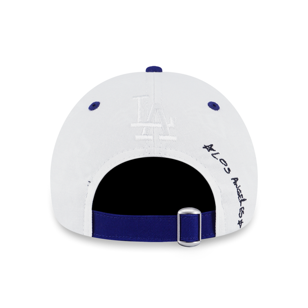 New Era หมวกรุ่น Los Angeles Dodgers MLB Doodles 2-Tone Dark Royal Visor White 9FORTY Cap