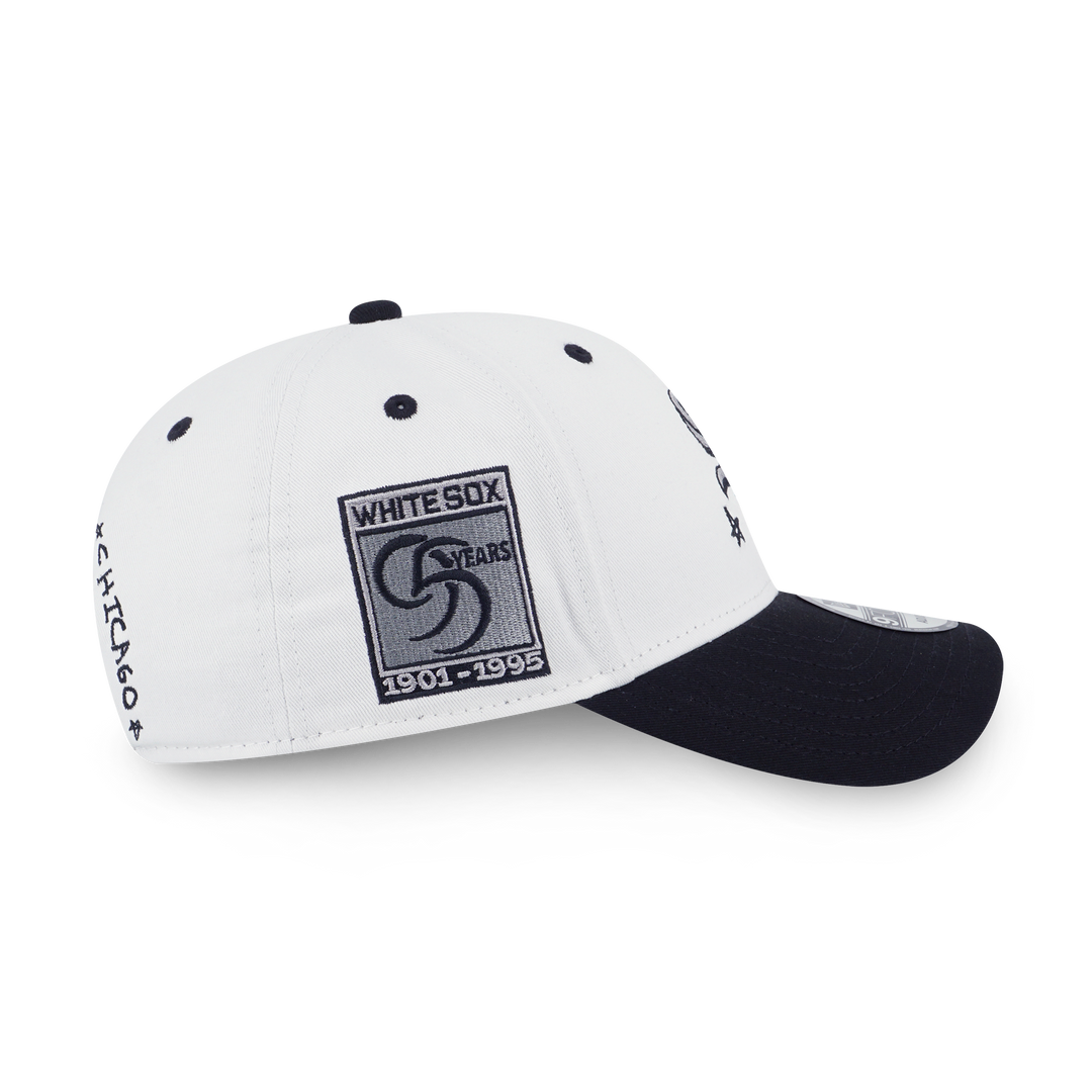 New Era หมวกรุ่น Chicago White Sox MLB Doodles 2-Tone Black Visor White 9FORTY Cap