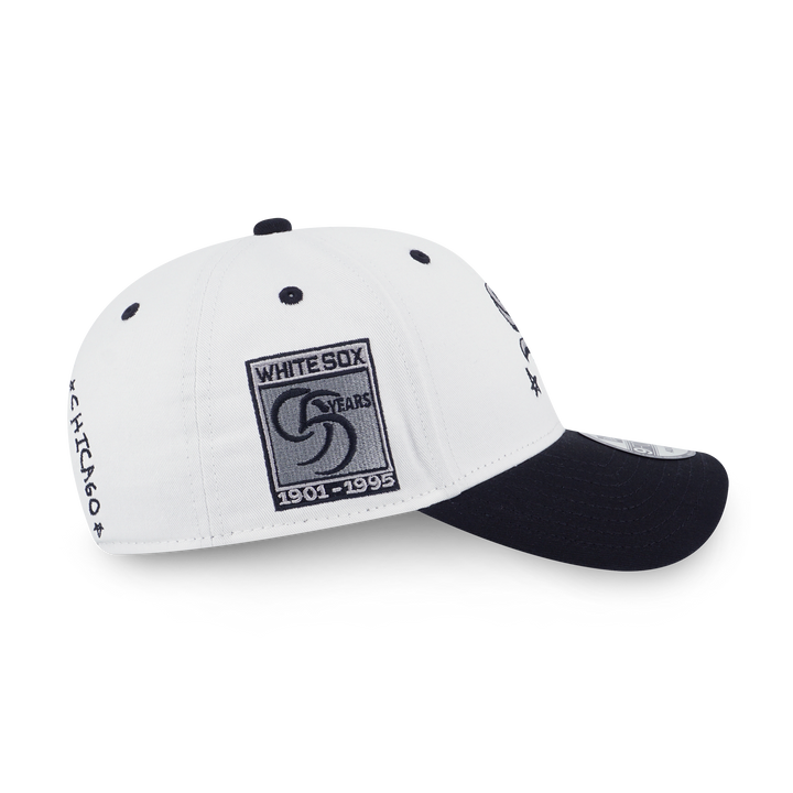 New Era หมวกรุ่น Chicago White Sox MLB Doodles 2-Tone Black Visor White 9FORTY Cap