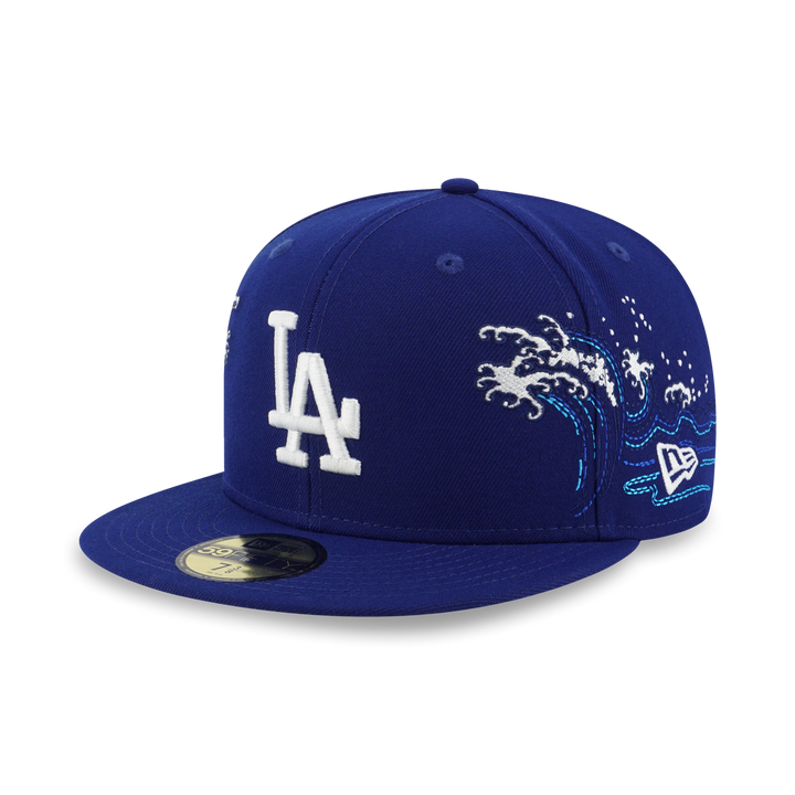 New Era หมวกรุ่น 59Fifty Pack - Tonal Wave Los Angeles Dodgers Dark Royal 59Fifty Cap