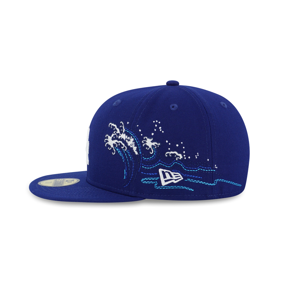 New Era หมวกรุ่น 59Fifty Pack - Tonal Wave Los Angeles Dodgers Dark Royal 59Fifty Cap