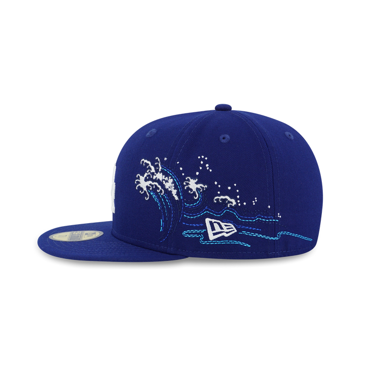 New Era หมวกรุ่น 59Fifty Pack - Tonal Wave Los Angeles Dodgers Dark Royal 59Fifty Cap