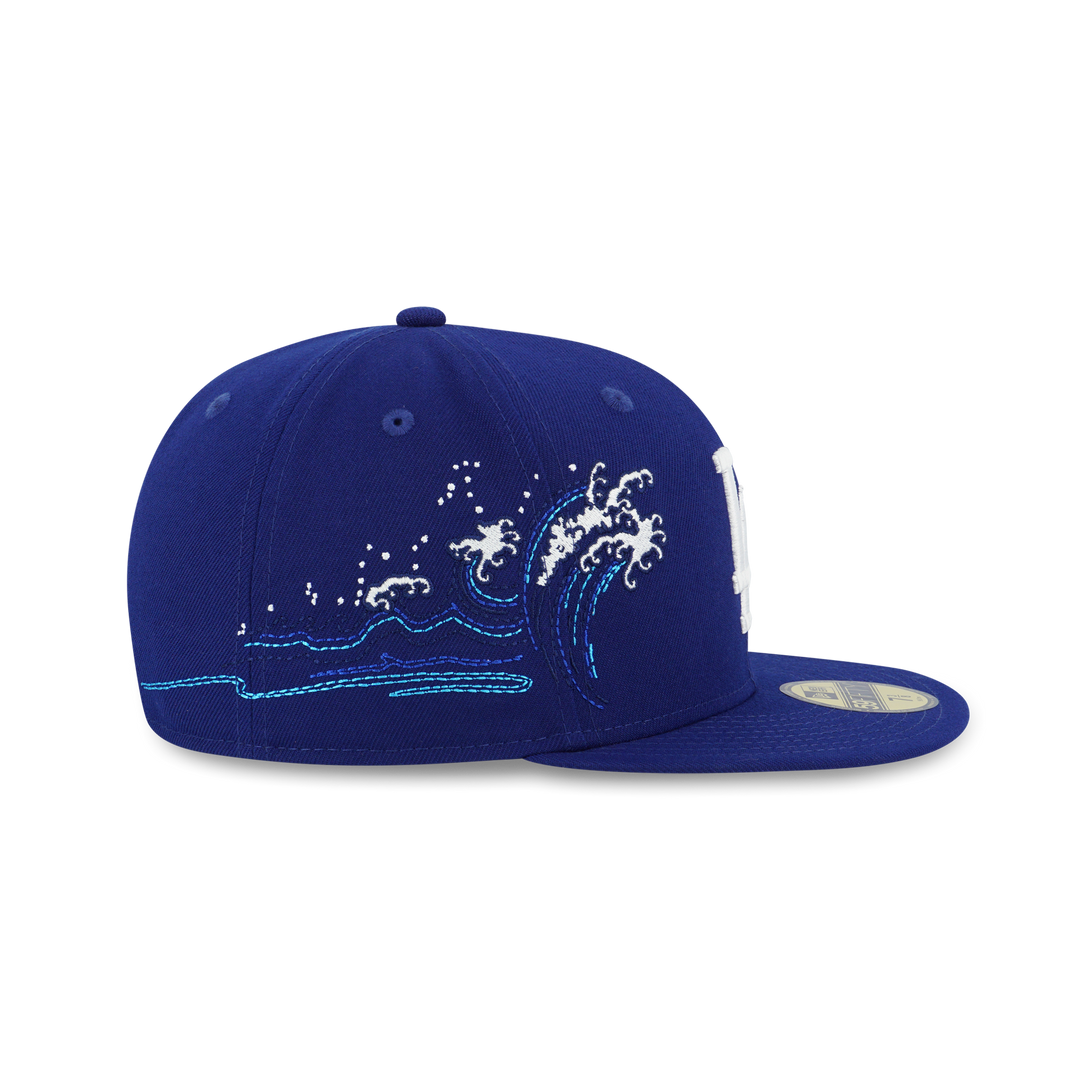 New Era หมวกรุ่น 59Fifty Pack - Tonal Wave Los Angeles Dodgers Dark Royal 59Fifty Cap