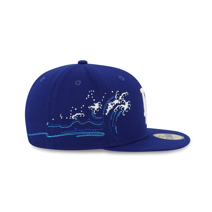 New Era หมวกรุ่น 59Fifty Pack - Tonal Wave Los Angeles Dodgers Dark Royal 59Fifty Cap
