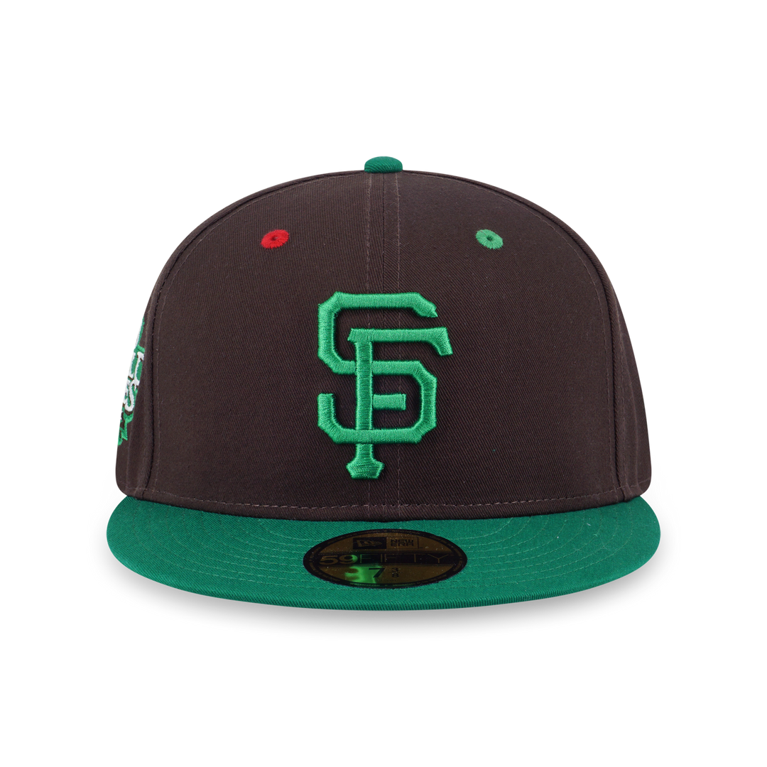 New Era หมวกรุ่น 59Fifty Pack - Smarties San Francisco Giants 2-Tone Kelly Green Visor Chocolate 59Fifty Cap