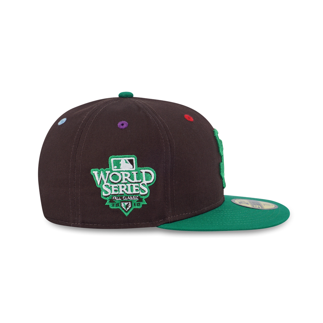 New Era หมวกรุ่น 59Fifty Pack - Smarties San Francisco Giants 2-Tone Kelly Green Visor Chocolate 59Fifty Cap