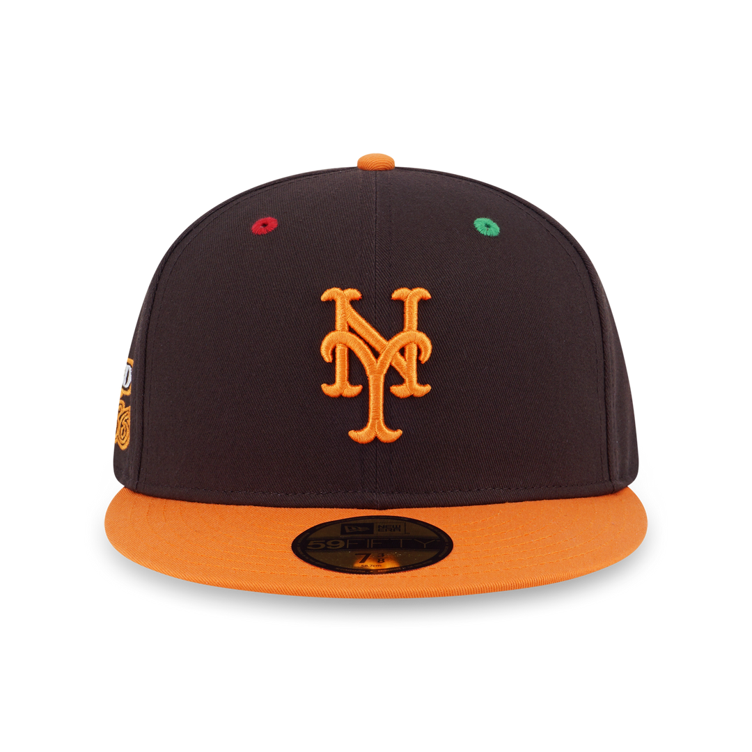 New Era หมวกรุ่น 59Fifty Pack - Smarties New York Mets 2-Tone Orange Popsicle Chocolate 59Fifty Cap