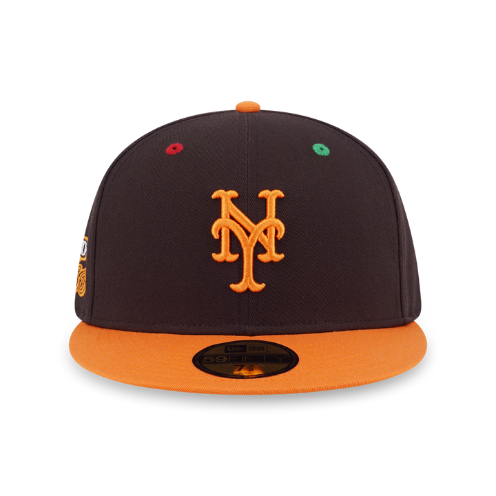 New Era หมวกรุ่น 59Fifty Pack - Smarties New York Mets 2-Tone Orange Popsicle Chocolate 59Fifty Cap