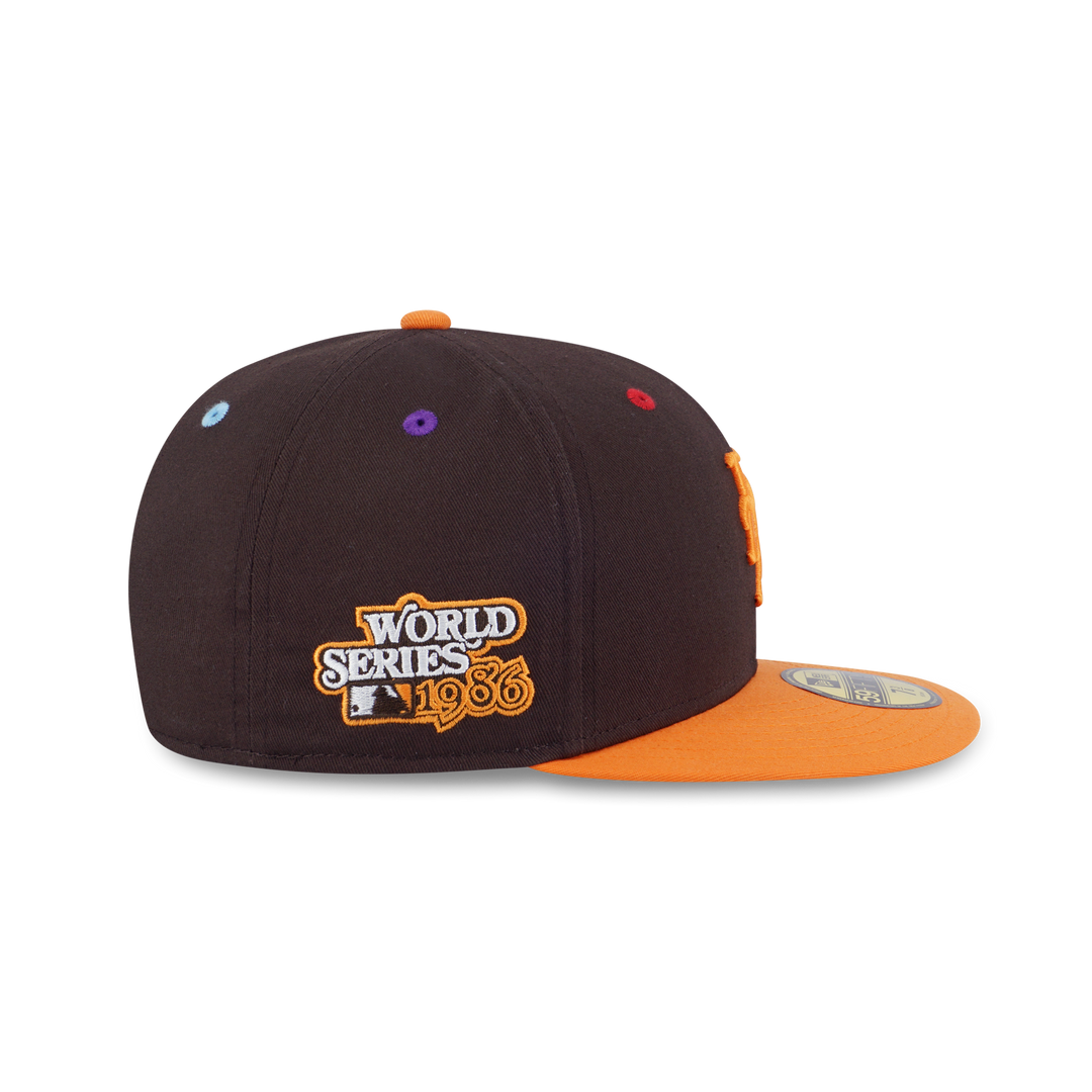 New Era หมวกรุ่น 59Fifty Pack - Smarties New York Mets 2-Tone Orange Popsicle Chocolate 59Fifty Cap