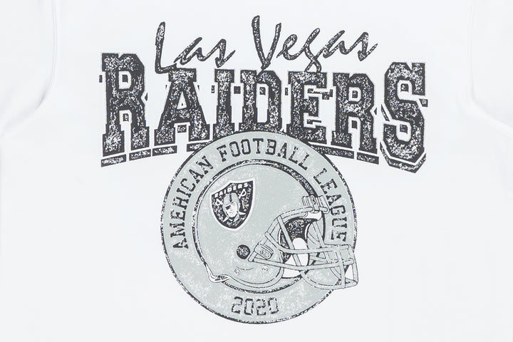 New Era เสื้อยืดแขนสั้นรุ่น Las Vegas Raiders NFL Helmet White Short Sleeve T-Shirt