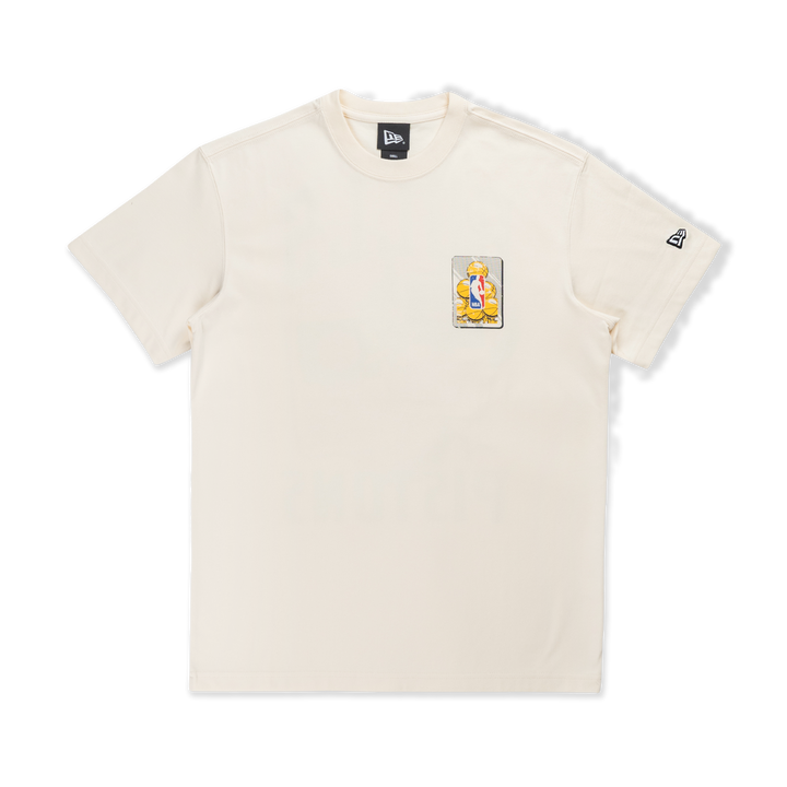 New Era เสื้อยืดแขนสั้นรุ่น NBA Rivals Bulls vs Pistons Chrome White Short Sleeve T-Shirt