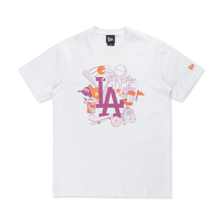 New Era เสื้อยืดแขนสั้นรุ่น MLB Los Angeles Dodgers White Short Sleeve T-Shirt