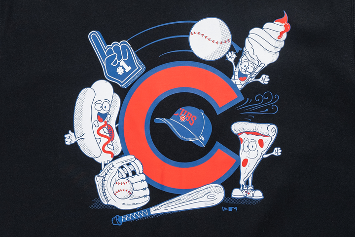 New Era เสื้อยืดแขนสั้นรุ่น MLB Chicago Cubs Black Short Sleeve T-Shirt