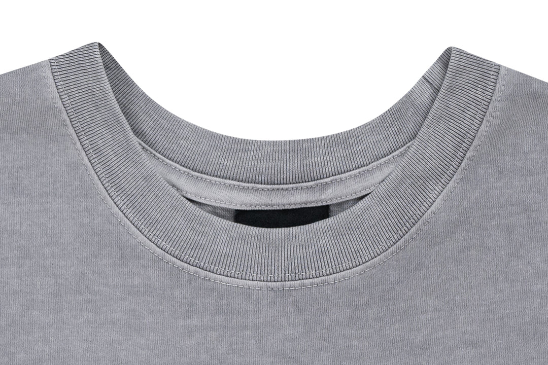 New Era เสื้อยืดแขนสั้นรุ่น Los Angeles Dodgers League Washed Cotton Dolphin Gray Short Sleeve T-Shirt