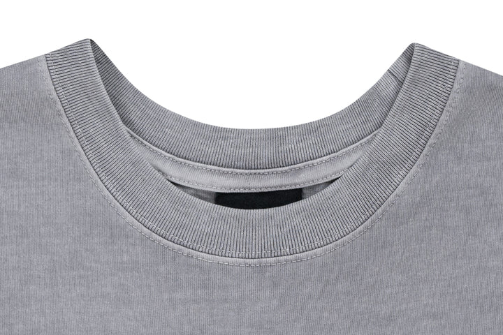 New Era เสื้อยืดแขนสั้นรุ่น Los Angeles Dodgers League Washed Cotton Dolphin Gray Short Sleeve T-Shirt