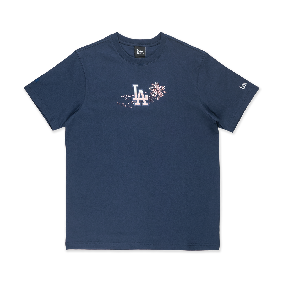 New Era เสื้อยืดแขนสั้นรุ่น Los Angeles Dodgers Floral Oceanside Blue Short Sleeve T-Shirt