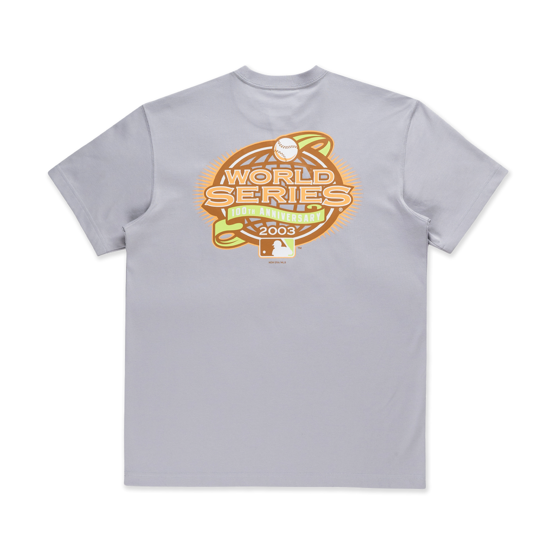 New Era เสื้อยืดแขนสั้นรุ่น 59FIFTY Pack - Wooden New York Yankees Cooperstown Dolphin Gray Short Sleeve T-Shirt