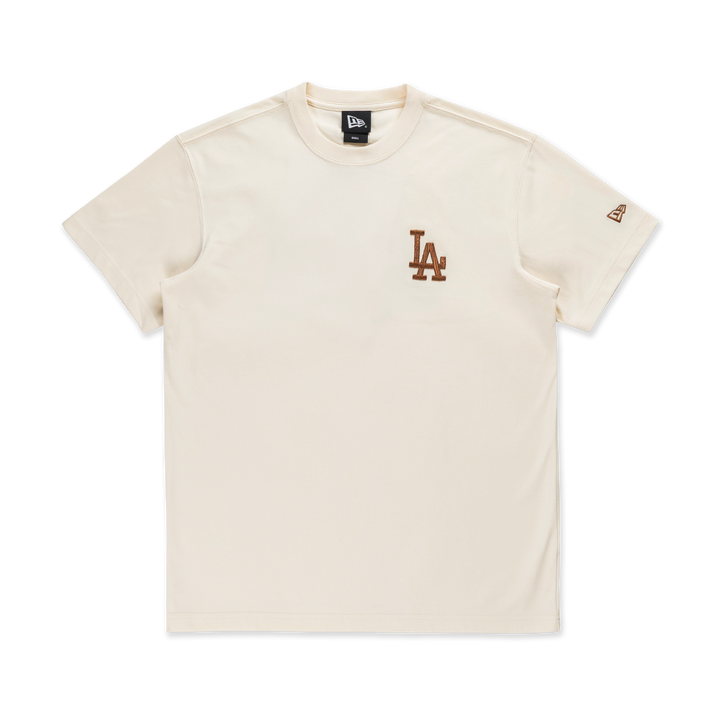 New Era เสื้อยืดแขนสั้นรุ่น 59FIFTY Pack - Wooden Los Angeles Dodgers Cooperstown Chrome White Short Sleeve T-Shirt