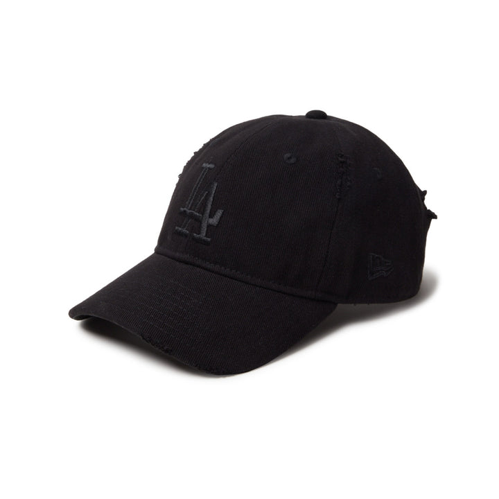 New Era หมวกรุ่น Los Angeles Dodgers Damaged Denim Black 9TWENTY Cap