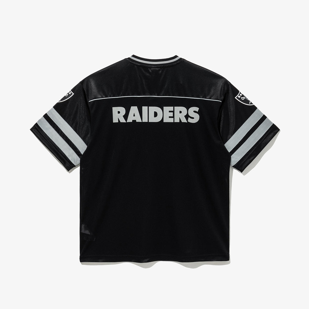 New Era เสื้อยืดแขนสั้นรุ่น Los Angeles Raiders Korea Jersey Black Jersey