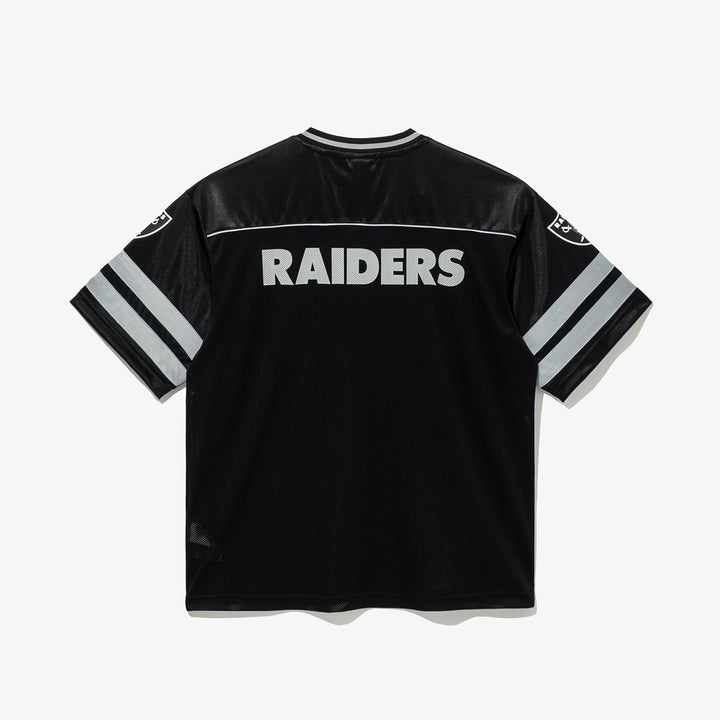 New Era เสื้อยืดแขนสั้นรุ่น Los Angeles Raiders Korea Jersey Black Jersey