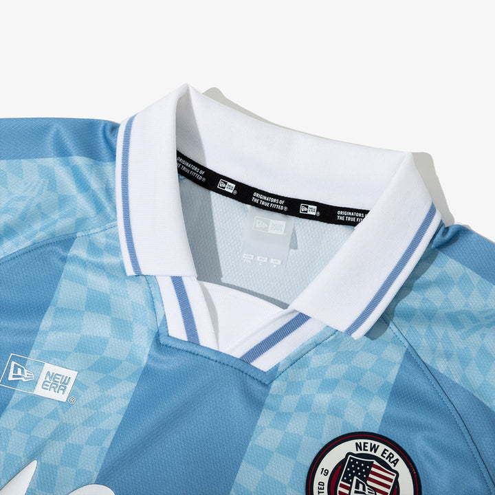 New Era เสื้อยืดแขนสั้นรุ่น New Era Korea Football Jersey Blue Jersey