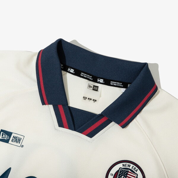 New Era เสื้อยืดแขนสั้นรุ่น New Era Korea Football Jersey Ivory Jersey