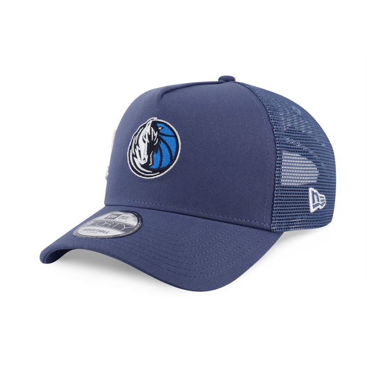 New Era หมวกรุ่น Dallas Mavericks Mix League Script Muted Indigo 9Forty Af Trucker Cap