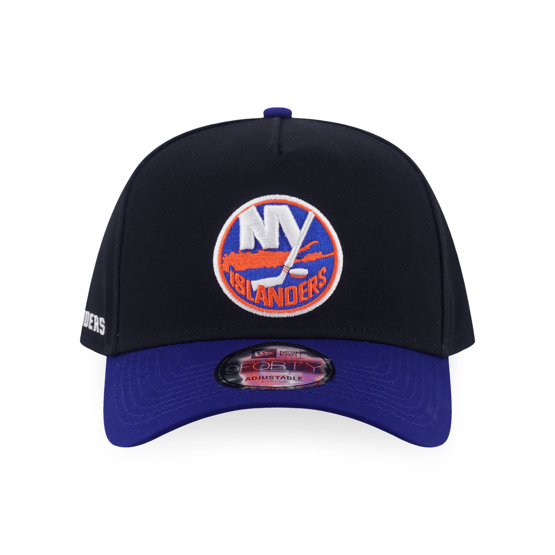 New Era หมวกรุ่น New York Islanders Nhl Team Logo 2-Tone Royal Visor Black 9Forty Af Cap