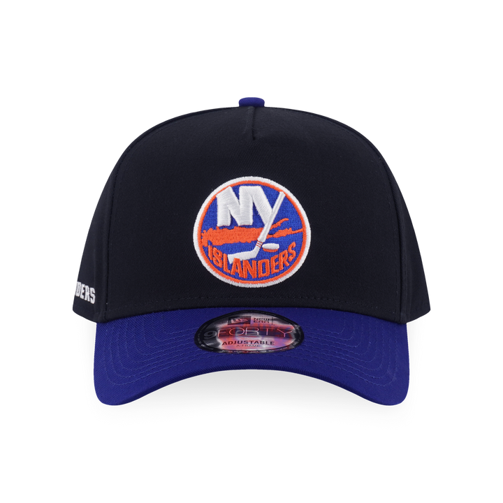 New Era หมวกรุ่น New York Islanders Nhl Team Logo 2-Tone Royal Visor Black 9Forty Af Cap