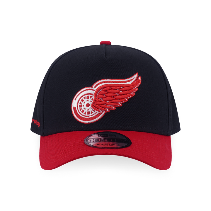 New Era หมวกรุ่น Detroit Red Wings Nhl Team Logo 2-Tone Scarlet Visor Black 9Forty Af Cap