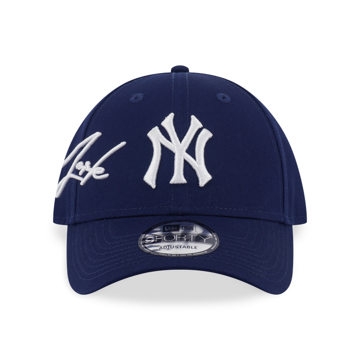 New Era หมวกรุ่น New York Yankees Mix League Script Oceanside Blue 9Forty Cap