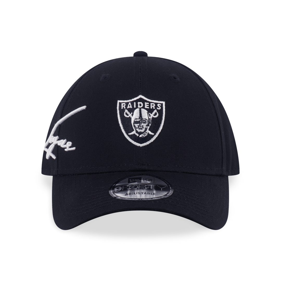 New Era หมวกรุ่น Las Vegas Raiders Mix League Script Black 9Forty Cap
