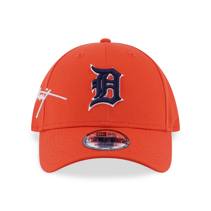 New Era หมวกรุ่น Detroit Tigers Mix League Script Countdown Orange 9Forty Cap